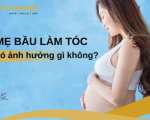 Có bầu làm tóc có ảnh hưởng gì không? Giải đáp chi tiết từ góc nhìn chăm sóc sức khỏe & thẩm mỹ