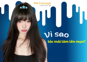 Vì sao để tóc mái khiến mụn mọc lên?