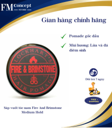 Sáp vuốt tóc nam Fire And Brimstone Medium Hold Chính hãng cao cấp