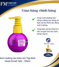 Kem dưỡng tạo kiểu tóc Tigi Bed Head Small Talk – 125ml, tăng độ dày, chắc khỏe và giữ nếp tóc tóc