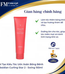 GEL TẠO KIỂU TÓC UỐN XOĂN BỒNG BỀNH OBSIDIAN CURLING STAR 2 - SWING 150ml