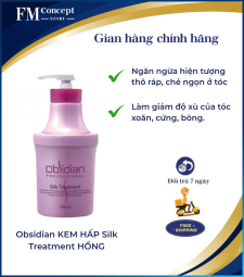 Obsidian KEM HẤP Silk Treatment HỒNG