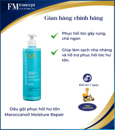 Dầu gội phục hồi hư tổn Maroccanoil Moisture Repair dành cho tóc yếu và hư tổn 500ml