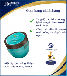 Mặt Nạ Hydrating 500g - Dầu hấp dưỡng ẩm sâu Intense Hydrating Mask dành cho tóc vừa dày vừa khô