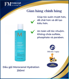 Dầu gội Morocanol Hydration 250ml dầu gội dưỡng ẩm dành cho mọi loại tóc