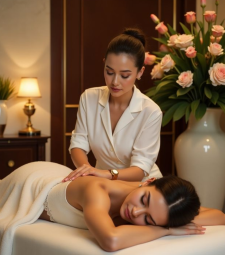 Massage toàn thân tinh dầu thảo dược 