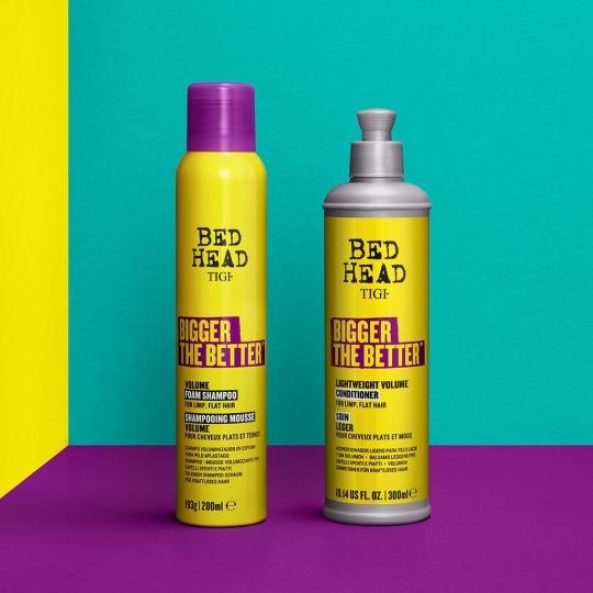 Bộ dầu gội, dầu xả tạo phồng tóc Tigi Bed Head Bigger The Better Volume Shampoo & Conditioner