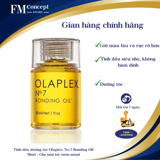 Tinh dầu dưỡng tóc Olaplex No.7 Bonding Oil - 30ml - Cho mái tóc suôn mượt