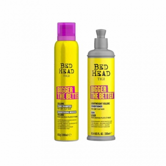 Dầu gội xả TIGI Bigger The Better tạo phồng cho tóc mỏng xẹp