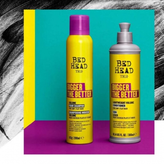 Dầu gội xả TIGI Bigger The Better tạo phồng cho tóc mỏng xẹp