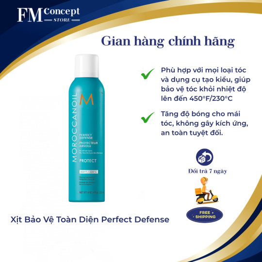 Xịt chống nhiệt bảo vệ tóc Moroccanoil Perfect Defense 