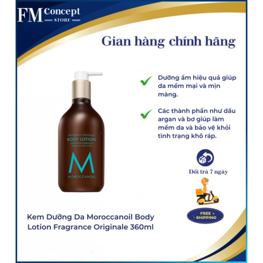 KEM DƯỠNG DA MOROCCANOIL BODY LOTION FRAGRANCE ORIGINALE 360ML