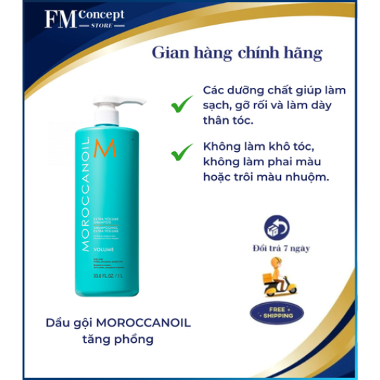 Dầu gội MOROCCANOIL tăng phồng - 500ml