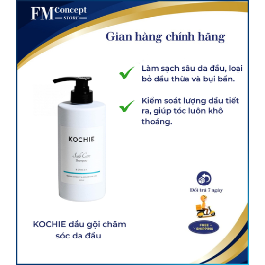 KOCHIE dầu gội chăm sóc da đầu 