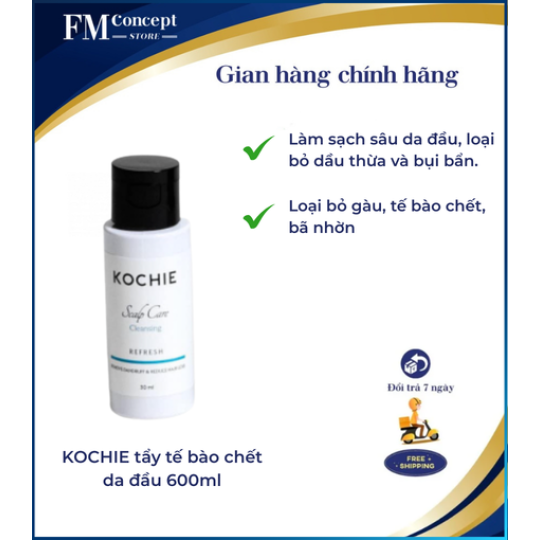 KOCHIE tẩy tế bào chết da đầu 600ml