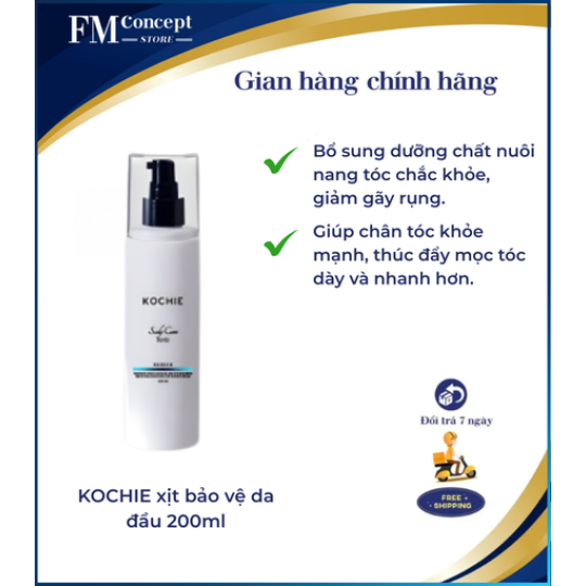 KOCHIE xịt bảo vệ da đầu 