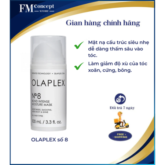 Mặt Na Dưỡng Ẩm Olaplex No.8 Bond Intense Moisture Mask - 100ml - Tăng cường liên kết tóc