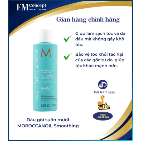 Dầu gội suôn mượt MOROCCANOIL Smoothing 500ml 