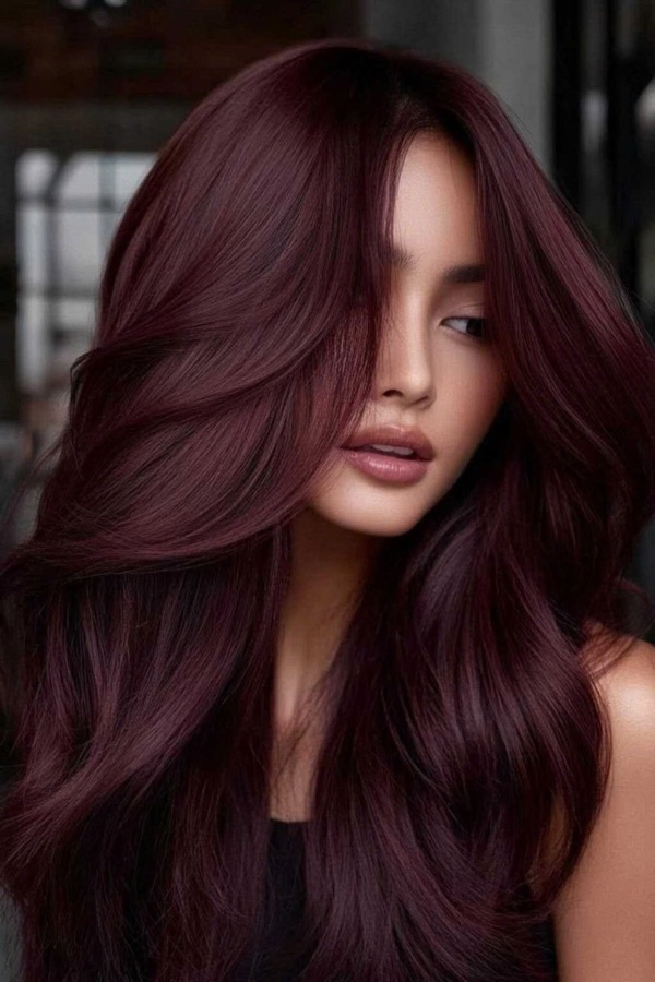Kiểu Nhuộm đỏ mận