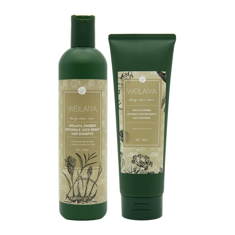 Cặp gội xả Gừng Hà Thủ Ô Weilaiya 