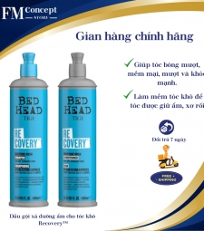Cặp dầu gội, dầu xả Tigi Recovery màu xanh 970ml Cặp dầu gội, dầu xả Tigi Recovery màu xanh 970ml