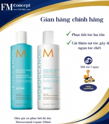 Dầu gội, dầu xả phục hồi hư tổn Maroccanoil Moisture Repair dành cho tóc yếu và hư tổn 250ml Dầu gội, dầu xả phục hồi hư tổn Maroccanoil Moisture Repair dành cho tóc yếu và hư tổn 250ml