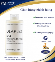 Dầu gội Olaplex No 4 - 250ml - Dầu gội dưỡng cho tóc hư tổn Dầu gội Olaplex No 4 - 250ml - Dầu gội dưỡng cho tóc hư tổn