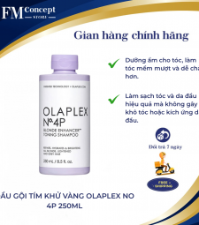 DẦU GỘI TÍM KHỬ VÀNG OLAPLEX NO 4P 250ML DẦU GỘI TÍM KHỬ VÀNG OLAPLEX NO 4P 250ML