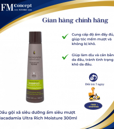 Dầu gội xã siêu dưỡng ẩm siêu mượt Macadamia Ultra Rich Moisture 300ml Dầu gội xã siêu dưỡng ẩm siêu mượt Macadamia Ultra Rich Moisture 300ml